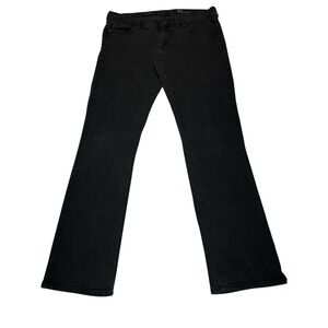 J.Crew Matchstick Jeans Womens 31R Black Dark Wash Slim‎ Straight Denim Mid Rise